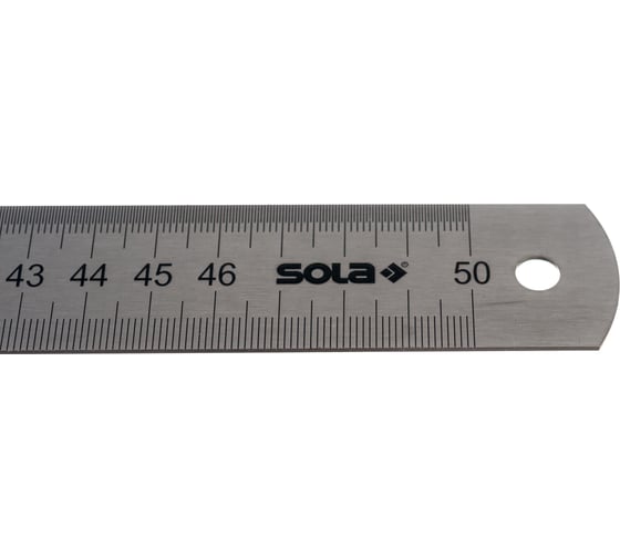 Стальная негибкая линейка 500 мм SOLA LSB 500 56104401