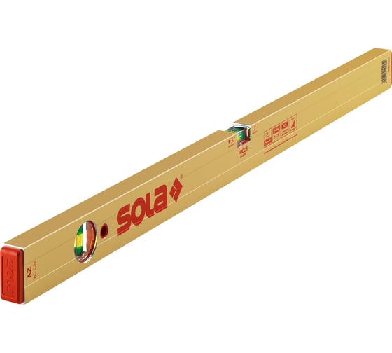 Алюминиевый уровень (L=200 см, 2 глазка) SOLA AZ 200 01161701