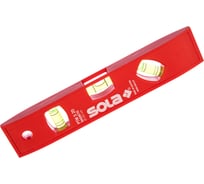 Пластиковый магнитный уровень, L=20 см, 3 глазка SOLA PTМ 5 01430601
