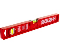 Пластиковый уровень, L=40 см, 2 глазка SOLA P 40 01410501