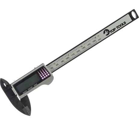 Цифровой штангенциркуль, композит углеродного волокна, 150 мм Top Tools 31C621