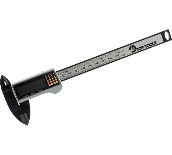 Цифровой штангенциркуль, композит углеродного волокна, 150 мм Top Tools 31C621