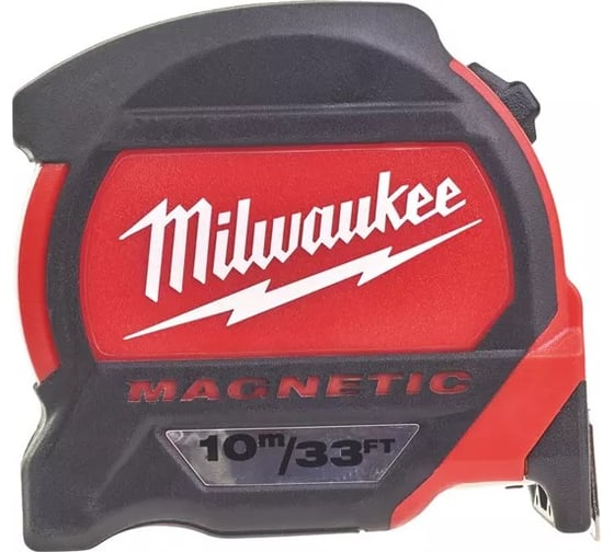 Магнитная рулетка 10м-33фт, ширина 27мм Milwaukee ПРЕМИУМ 48227233 1