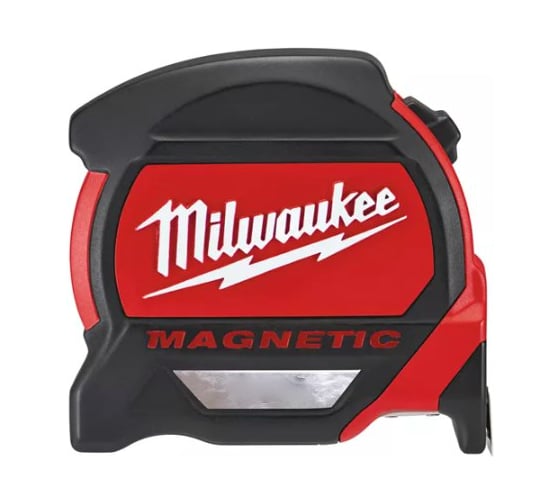Магнитная рулетка 5м-16фт, ширина 27мм Milwaukee ПРЕМИУМ 48227216 1