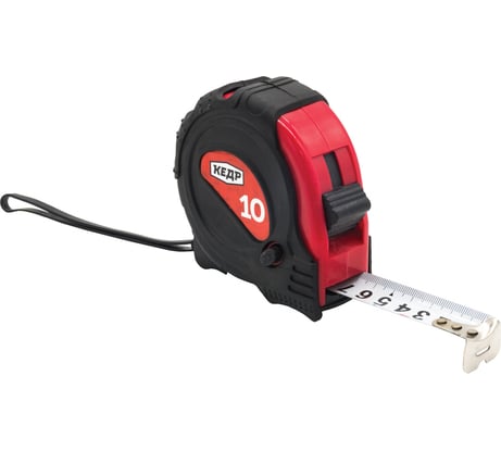 Рулетка с фиксатором КЕДР 10м х 25мм 016-1025 23445
