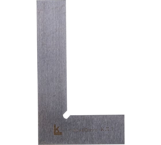 Угольник (поверочный, 100х60 мм, класс 1) КАЛИБРОН УП 132004
