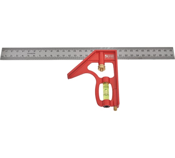 Угольник WOODWORK 300 мм, с подвижной базой PTR-300 1