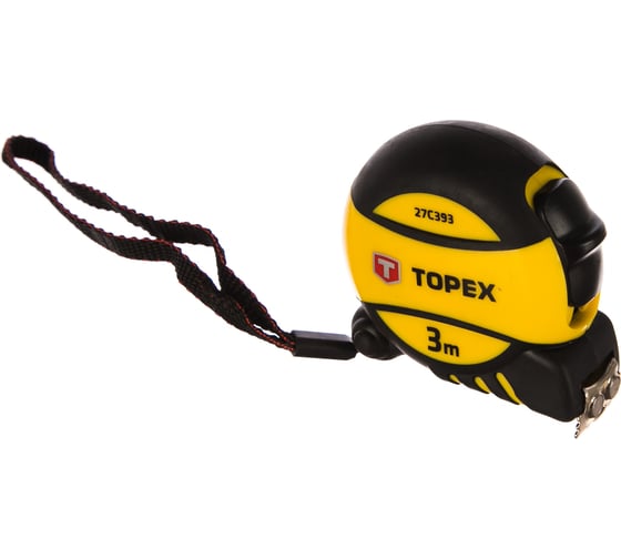 Рулетка, стальная лента 3 м x 16 мм TOPEX 27C393