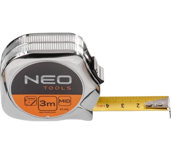 Рулетка, стальная лента 3 м x 16 мм NEO Tools 67-143 1