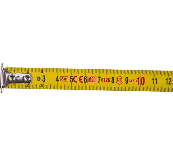 Рулетка NEO Tools двусторонняя стальная лента 3 м x 16 мм магнит 67-193