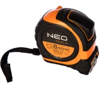 Рулетка NEO Tools двусторонняя стальная лента 8 м x 25 мм магнит 67-198