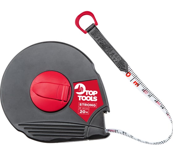 Измерительная лента, стекловолокно, 20 м Top Tools 28C512