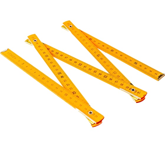 Складной деревянный метр 1 м, желтый Top Tools 26C011