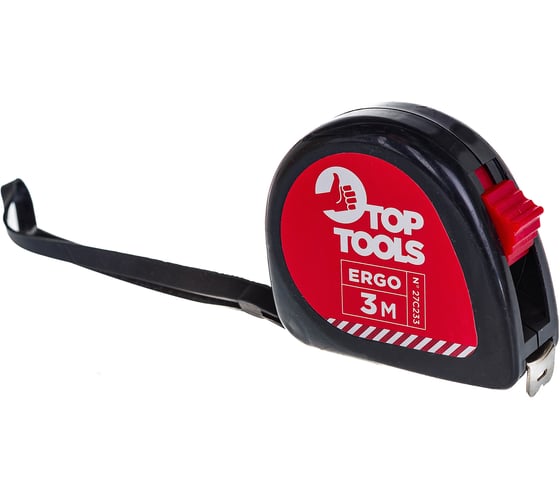 Рулетка Top Tools стальная лента 3 м x 12.5 мм 27C233