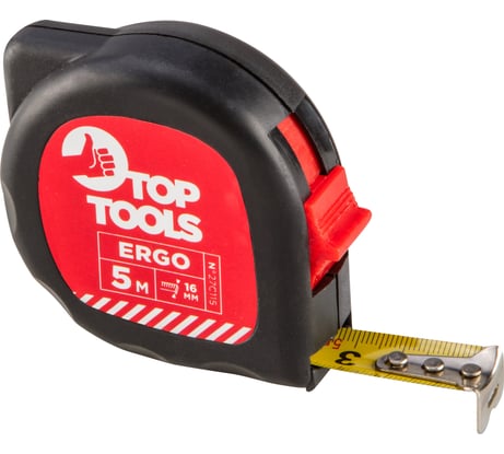 Рулетка, стальная лента 5 м x 16 мм Top Tools 27C115