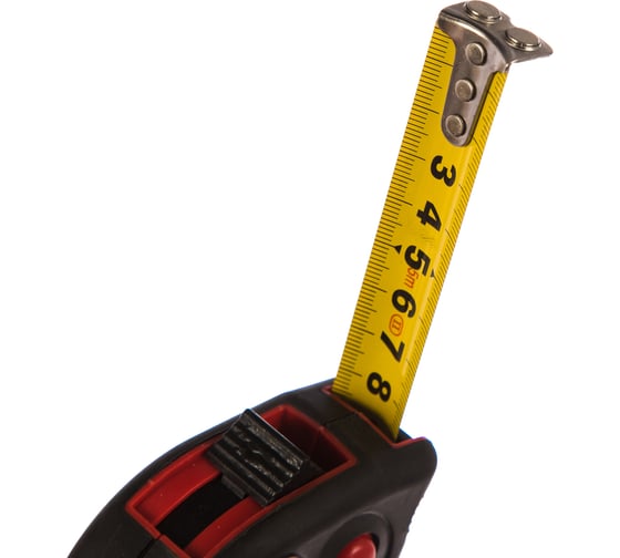 Рулетка Top Tools стальная лента с магнитом кнопкой паузы 5 м x 19 мм 27C124