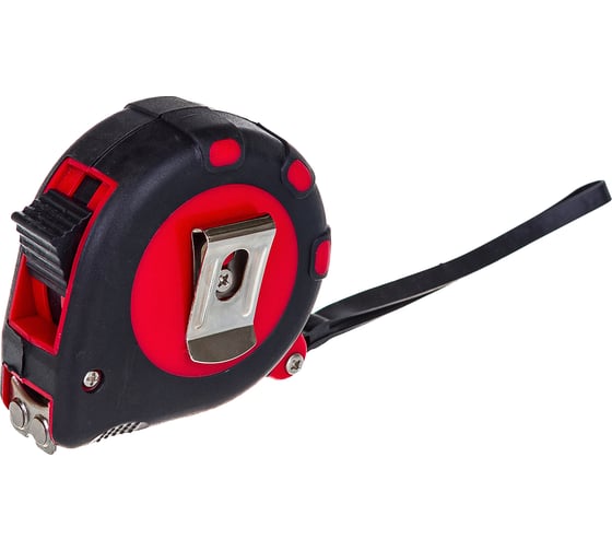 Рулетка Top Tools стальная лента с магнитом кнопкой паузы 5 м x 19 мм 27C124