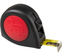 Рулетка Top Tools стальная лента с кнопкой паузы 5 м x 19 мм 27C315