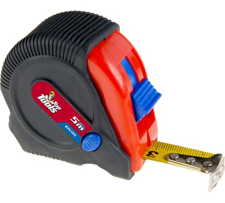 Рулетка, стальная лента 5 м x 19 мм, магнит Top Tools 27C155