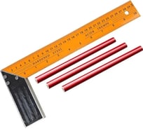 Набор HorsAY Hard угольник 300мм (150613) и карандаши малярные, 3шт, 180мм 8183613