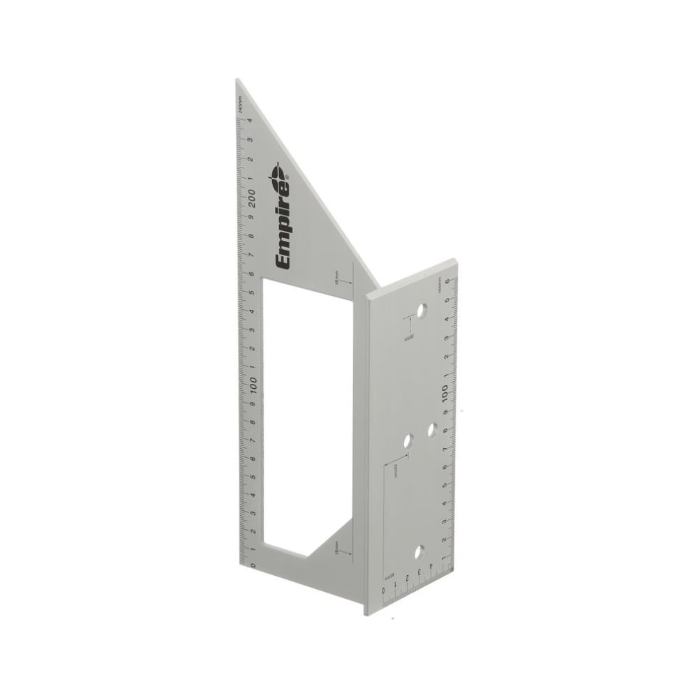 Плотницкий угольник-линейка алюминиевый, 90 мм Empire EPS90MM ...