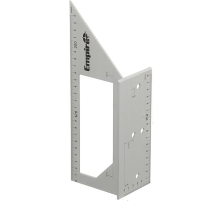 Плотницкий угольник-линейка алюминиевый, 90 мм Empire EPS90MM 5132003154