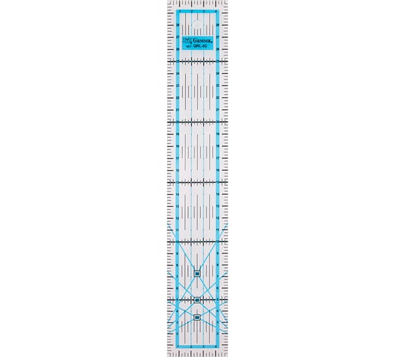 Линейка для пэчворка Gamma QRL-02 5х30 см, пластик 389497