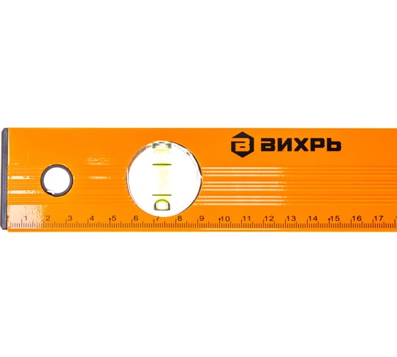 Алюминиевый уровень 1000мм фрезерованный 3 глазка Вихрь 73/11/4/4
