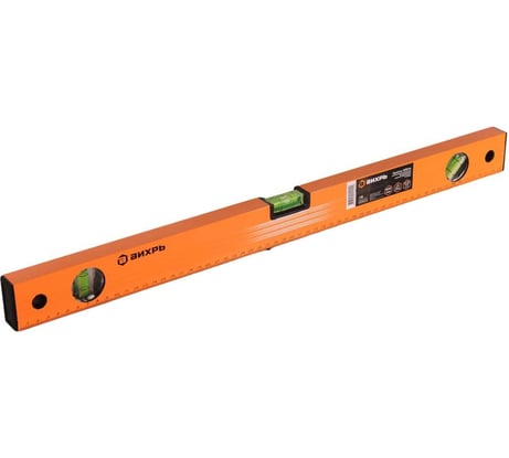 Алюминиевый уровень 600мм фрезерованный 3 глазка Вихрь 73/11/4/2