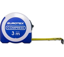 Рулетка в обрезиненном корпусе, 3 м x 16 мм EUROTEX 050116-316