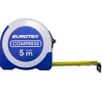 Рулетка в обрезиненном корпусе, 5 м x 19 мм EUROTEX 050116-519