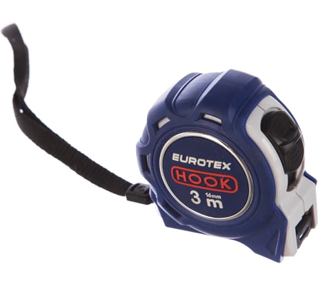 Рулетка нейлоновая двухсторонняя лента, 3 м x 16 мм EUROTEX 050117-316
