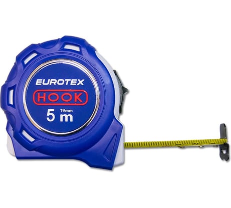 Рулетка, нейлоновая двухсторонняя лента с двойным зацепом, 5 м x 19 мм EUROTEX 050117-519