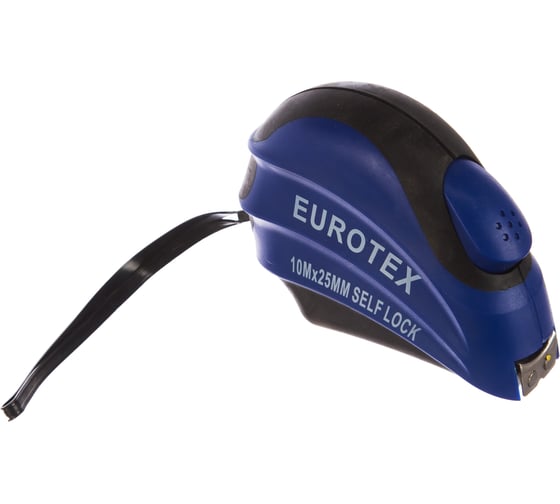 Рулетка с нейлоновым покрытием ленты 10м х 25мм EUROTEX 050115-100-025 1