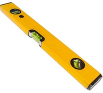 Алюминиевый магнитный уровень 3 глазка фрезерованный 400 мм EUROTEX 050211-040