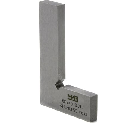 Угольник ЧИЗ поверочный УП- 60x40 кл.1 (ГРСИ №75004-19) 42089
