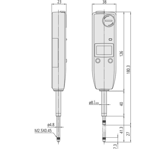 Измерительная цифровая головка 0,01-25 мм IP42 MITUTOYO 575-121