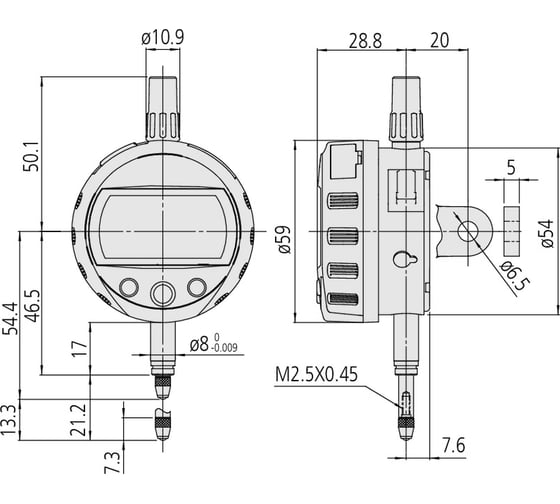 Измерительная головка MITUTOYO ID-C112XB Digim. 543-390B