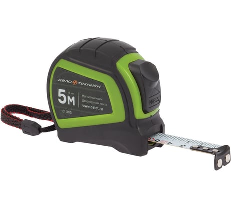 Рулетка в обрезиненном корпусе 5мх19ммх Дело техники 101305