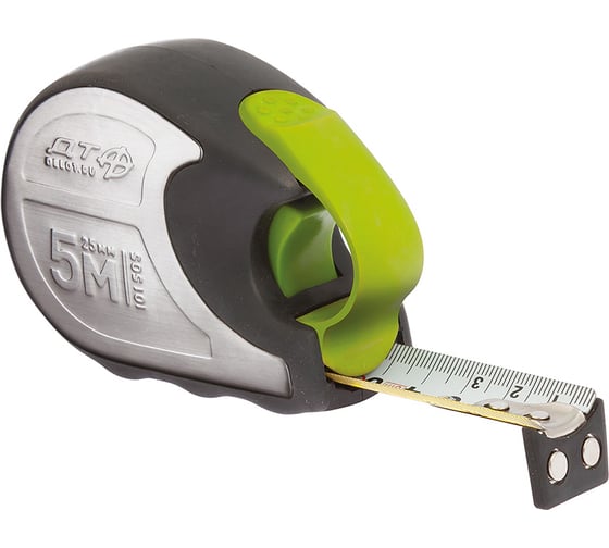 Металлическая рулетка с нейлоновой лентой 5мх25мм Дело техники 101505 1