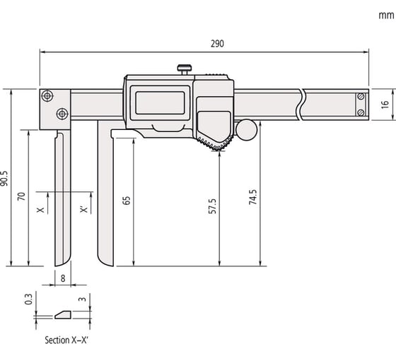 Штангенциркуль MITUTOYO NTD14-P20M 573-642-20