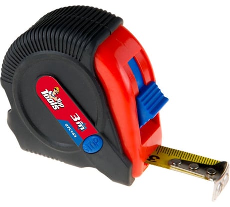 Рулетка, стальная лента 3 м x 16 мм, магнит Top Tools 27C143