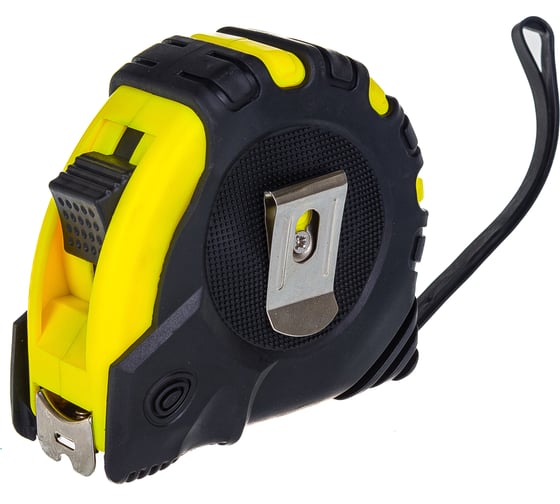 Рулетка 10мх25мм с 3 фиксаторами, в обрезиненном корпусе GRIFF d135018