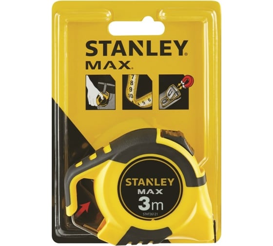 Измерительная магнитная рулетка Stanley MAX 3м STHT0-36121