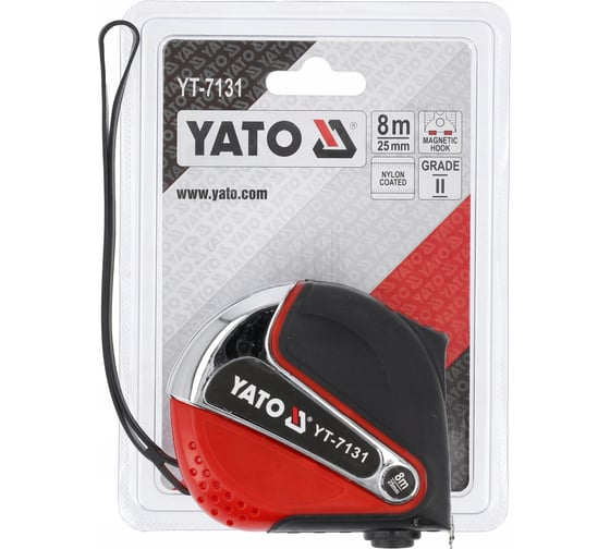 Рулетка YATO 8 м, с магнитом YT-7131