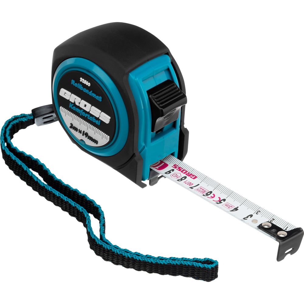 Рулетка Komfortabel, 3 м х 19 мм обрезиненный корпус GROSS 32560 ...