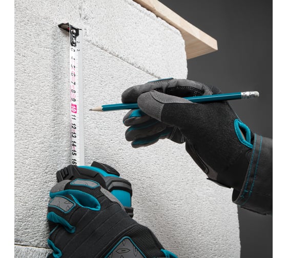 Рулетка Magnetisch, 5 м х 25 мм обрезиненный корпус,автоматическая фиксация GROSS 32572