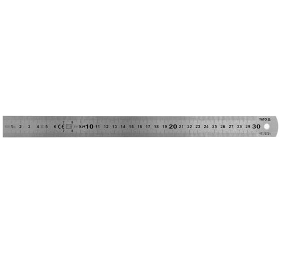 Линейка YATO стальная SS 300 мм YT-70721 1