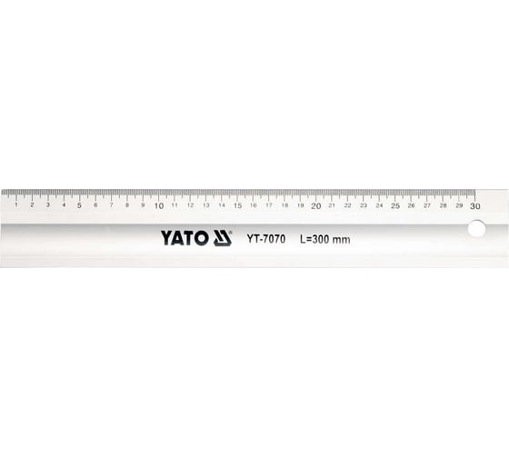 Линейка YATO алюминиевая, 300 мм YT-7070 1