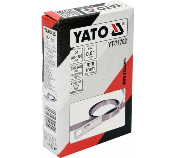 Циркометр для измерения длины окружности и диаметра YATO YT-71702
